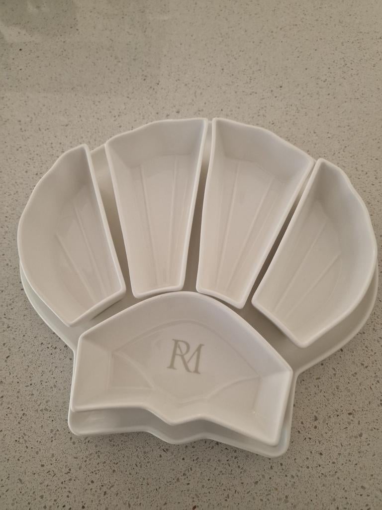 Riviera Maison, hapjes schaal steen., Ophalen, Schaal, Rond, Zo goed als nieuw