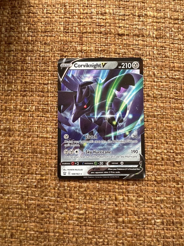 Corviknight V Super Rare Pokémon Kaart (109/163), Ophalen of Verzenden, Nieuw, Losse kaart, Foil