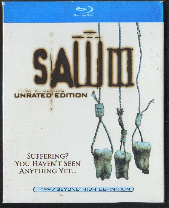 Saw III Unrated Edition SLPCVR BR vele extra's 2xcom tr RegA, Cd's en Dvd's, Blu-ray, Horror, Engels, Vanaf 16 jaar, Film