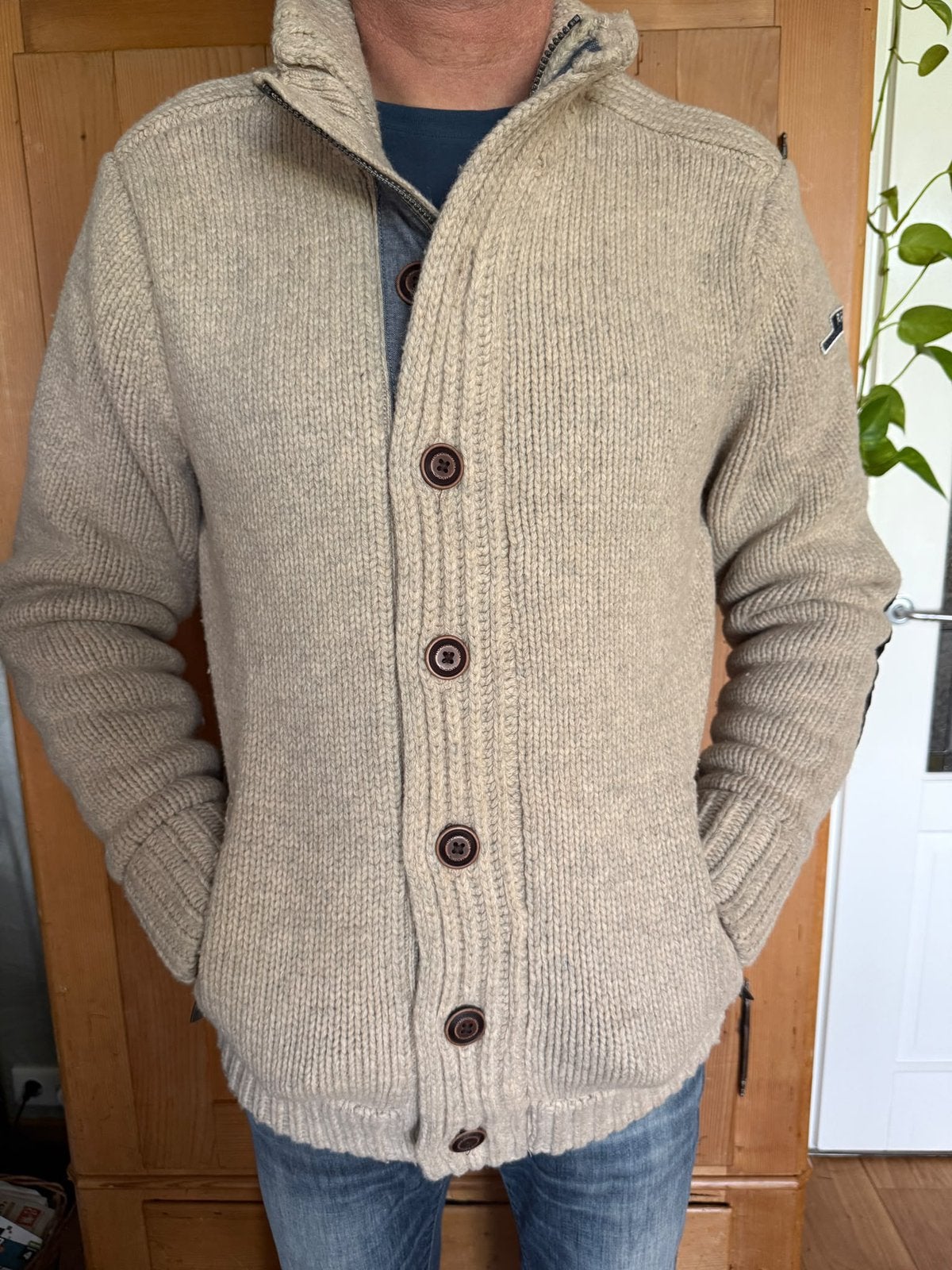 roosenstein wolke vest maat M, Kleding | Heren, Ophalen of Verzenden, Zo goed als nieuw, Beige