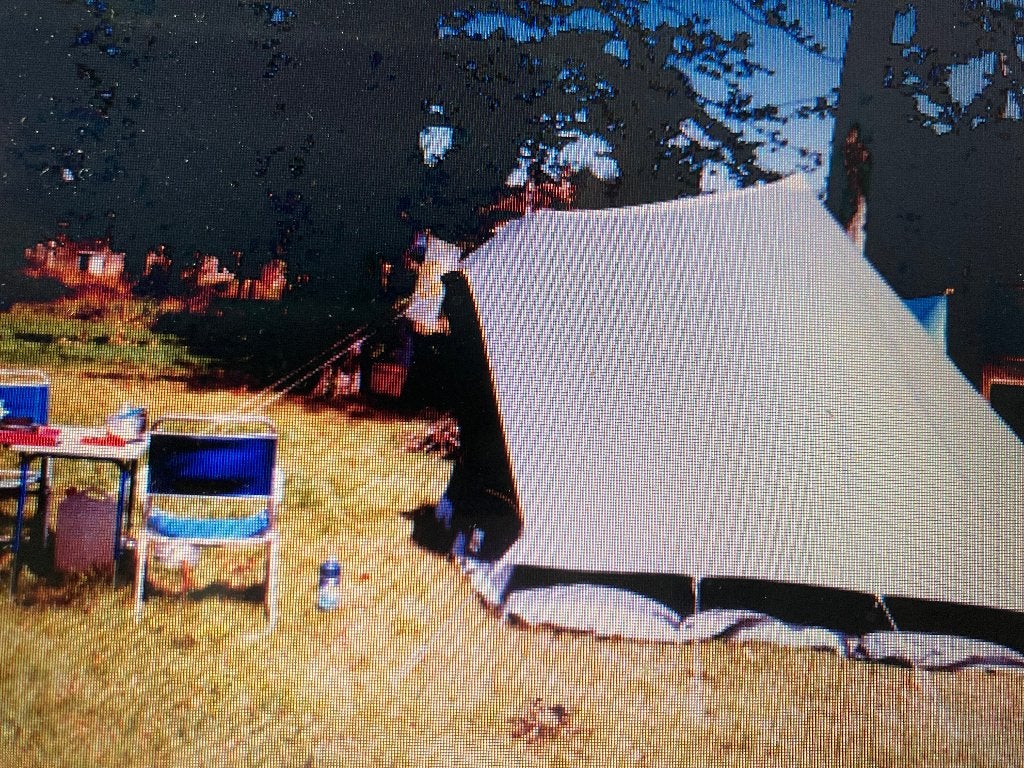 Lichtgewicht katoenen piramidetent Pyramide (9kg), Ophalen of Verzenden, Gebruikt, Tot en met 2
