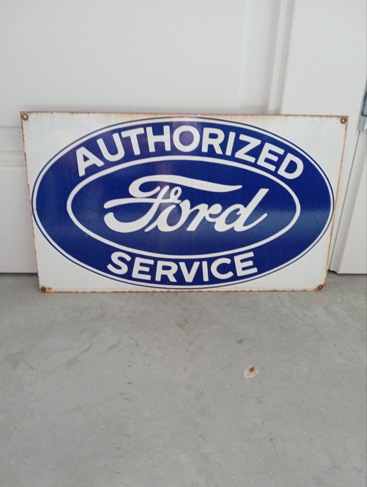 Vintage Ford Service Emaille Reclamebord, Ophalen of Verzenden
