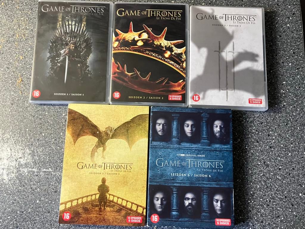 Game of thrones - Seizoen 1t/m3+5+6, Vanaf 16 jaar, Ophalen of Verzenden, Zo goed als nieuw, Actie en Avontuur