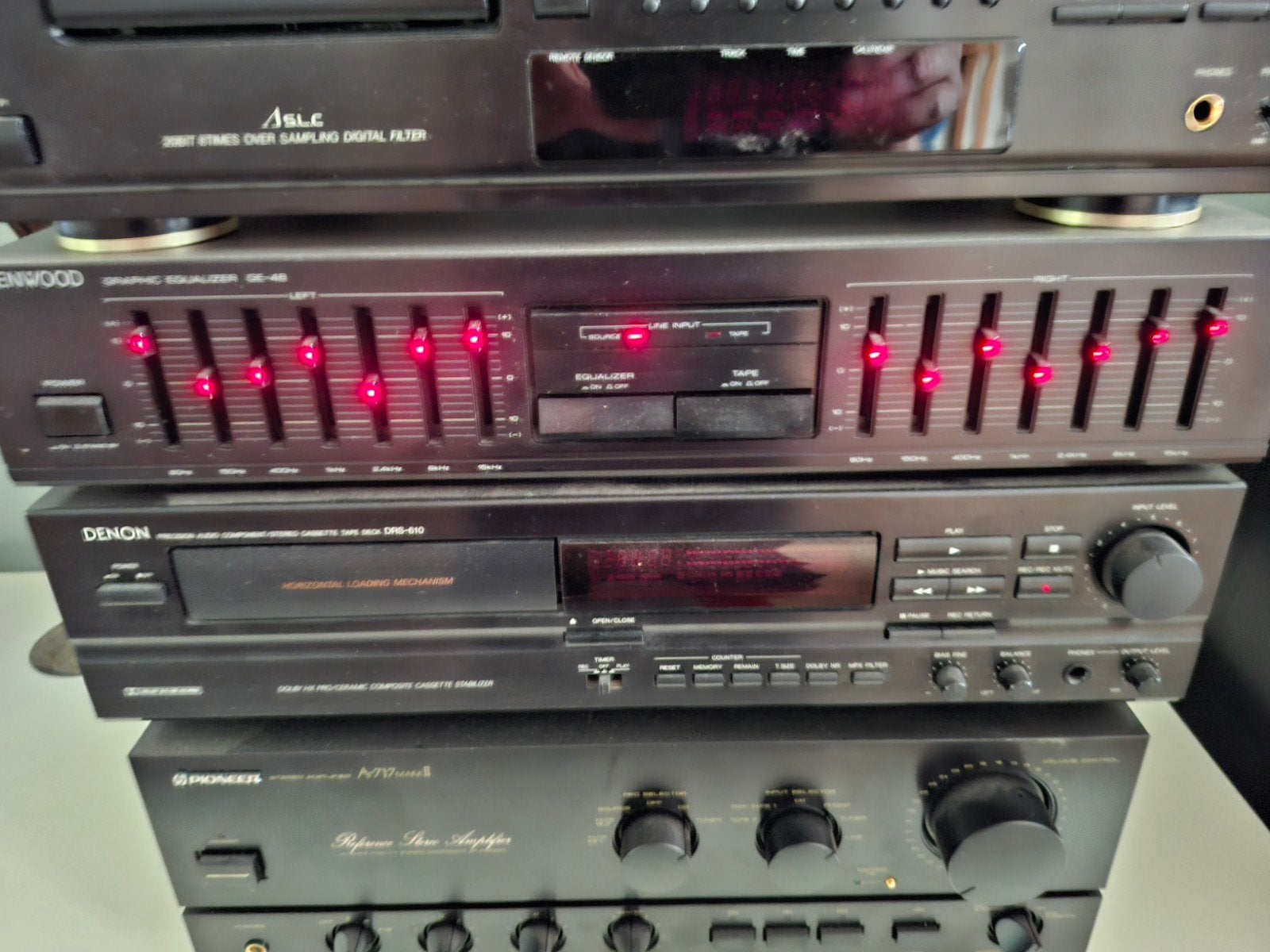 Kenwood Graphic Equalizer GE-48, Audio, Tv en Foto, Versterkers en Receivers, Ophalen, Gebruikt, Stereo, Overige merken