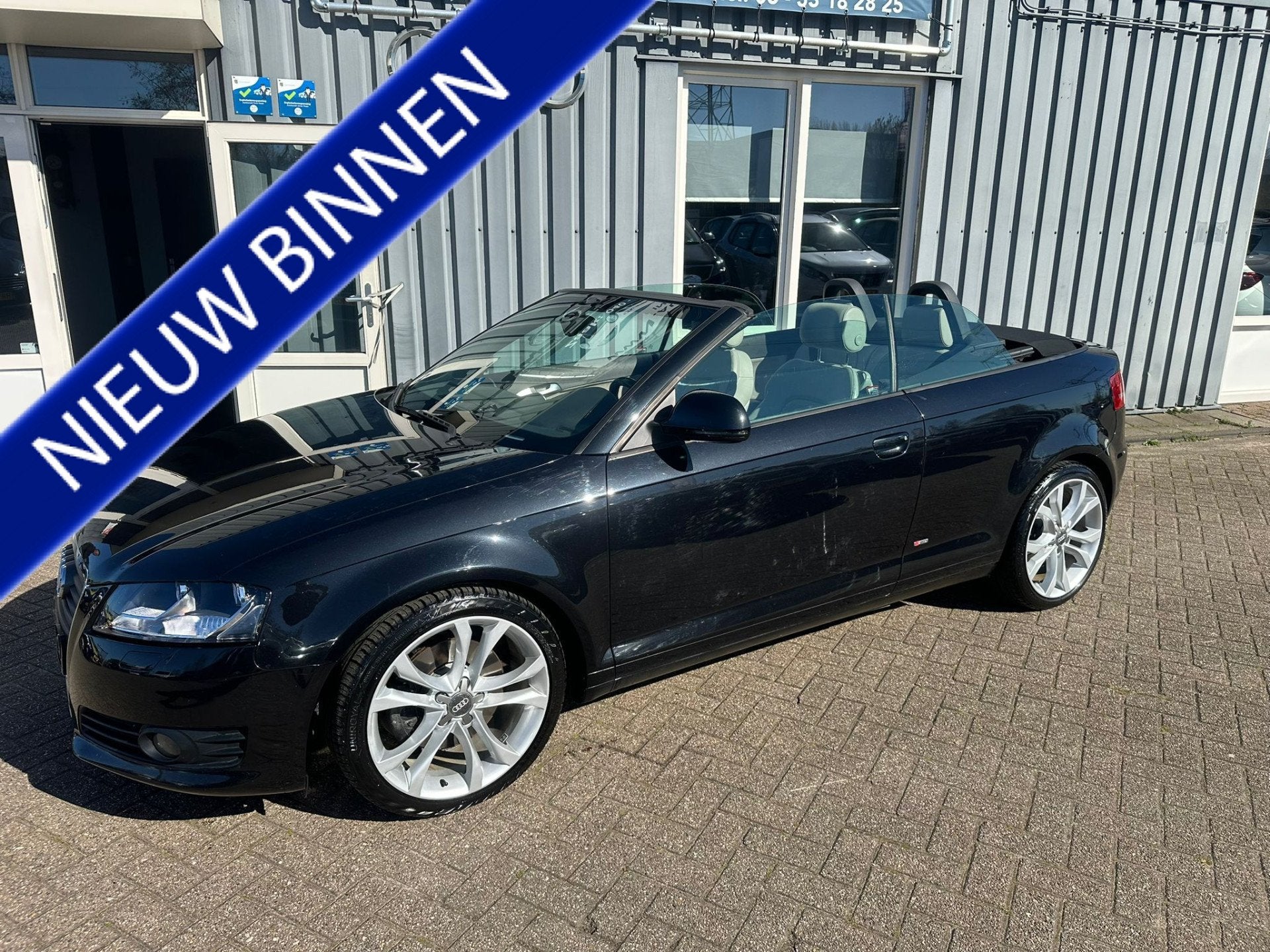 Audi A3 Cabriolet 2.0 TFSI Ambition (bj 2008, automaat), Auto's, Audi, Gebruikt, 4 cilinders, 4 stoelen, Leder en Stof
