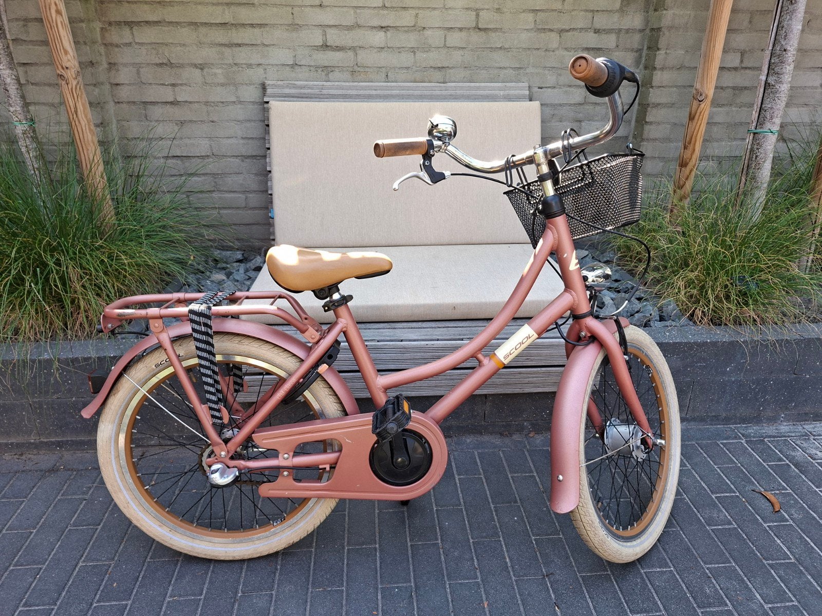 22 inch S'COOL meisjesfiets met versnellingen, Fietsen en Brommers, Ophalen, Terugtraprem, Gebruikt, S'COOL