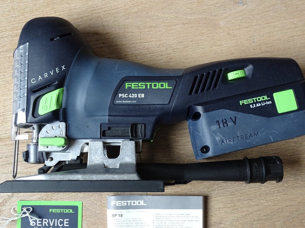 Festool CARVEX PSC 420 EB + 5.2Ah Airstream Accu + Systainer, Nieuw, Ophalen of Verzenden, Festool, Minder dan 600 watt