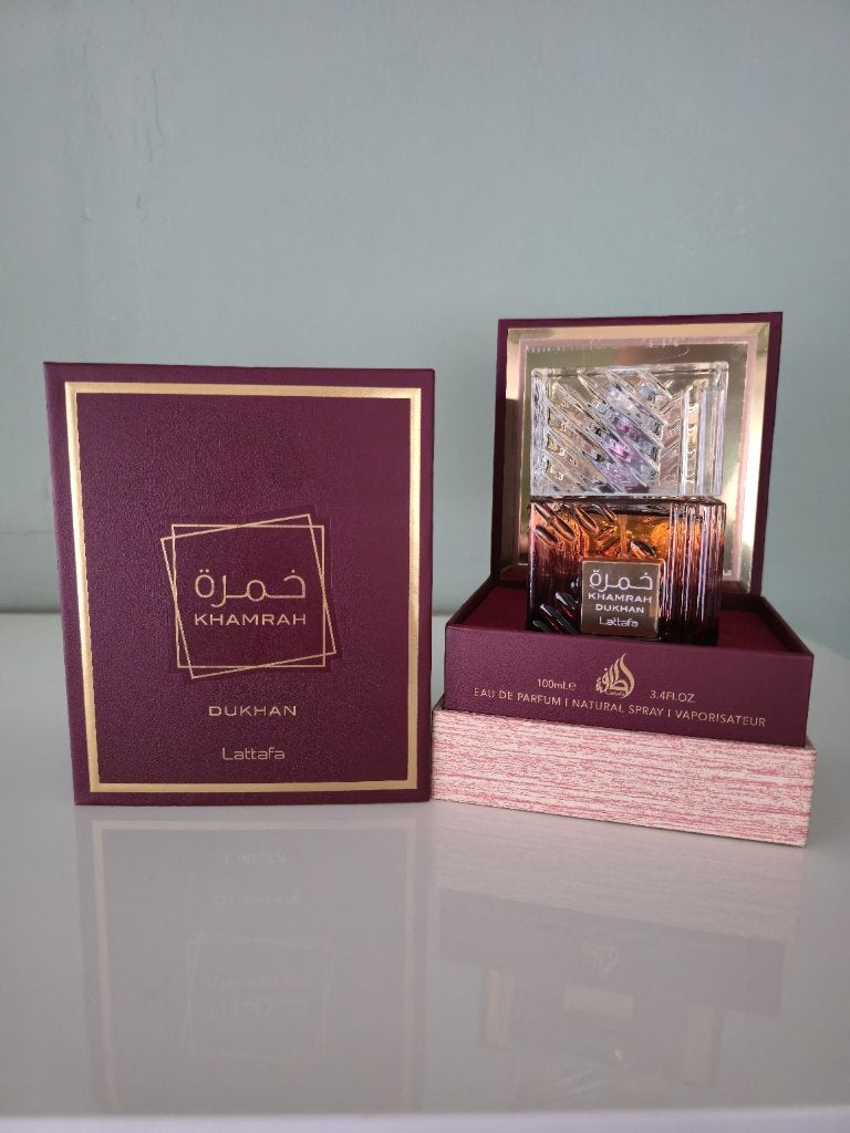 Lattafa Khamrah Dukhan Eau de Parfum 100ml, Nieuw, P.O. Box 23313, Dubai, UAE, Ophalen of Verzenden, Info@lattafa.com