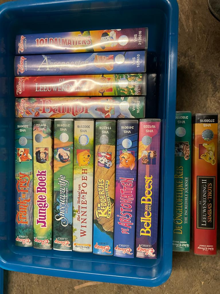 Videobanden, muziek cd's en dvd's met films en muziek, Cd's en Dvd's, VHS | Kinderen en Jeugd, Gebruikt, Tekenfilm, Alle leeftijden