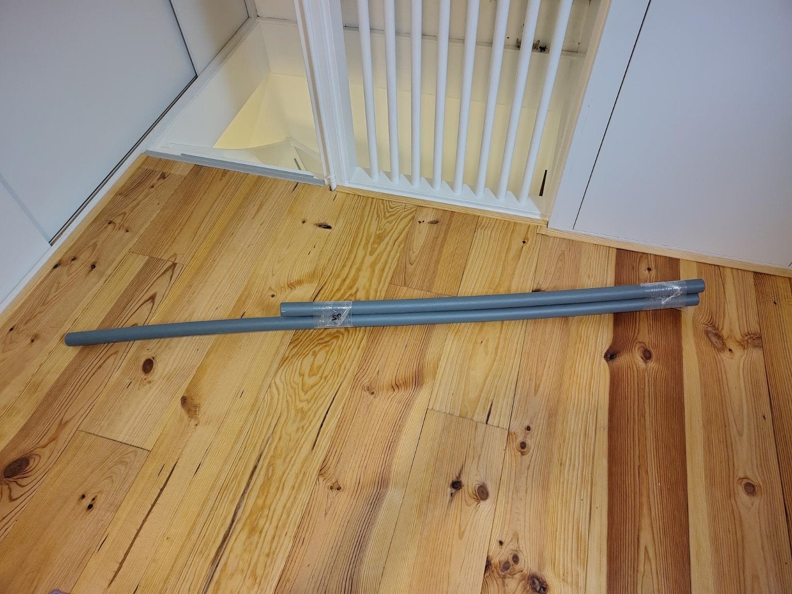 Donkergrijze trapleuning, Ophalen, Nieuw, 2 tot 4 meter
