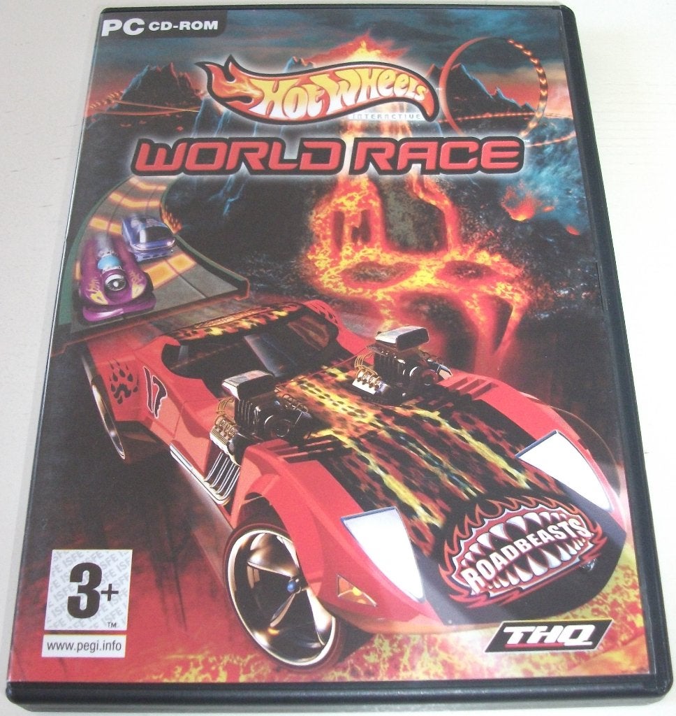 PC CD-rom *** HOT WHEELS *** World Race, Ophalen of Verzenden, Gebruikt
