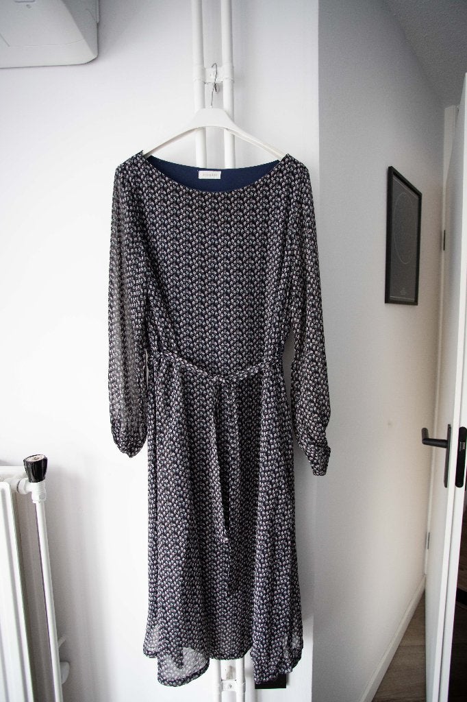 Midi jurk met bloemenpatroon JcSophie maat 38, Maat 38/40 (M), Blauw, Jcsophie, Ophalen of Verzenden
