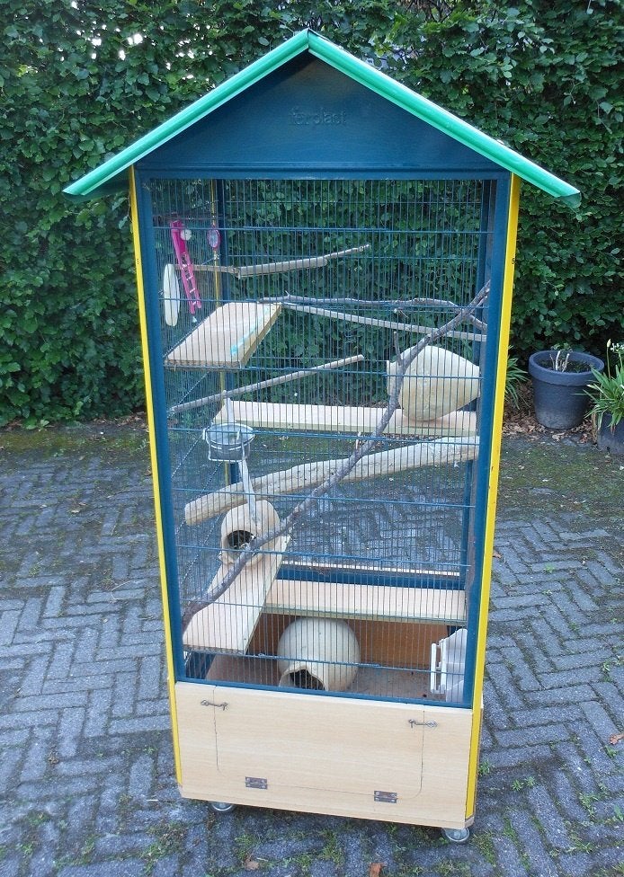 Grote vogelkooi merk Ferplast 172 x 68 x 68 cm + veel extra, Dieren en Toebehoren, Vogels | Hokken en Kooien, Ophalen, Metaal
