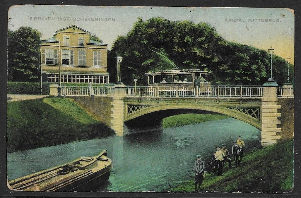 445 s'Gravenhage Kanaal Wittebrug, Ophalen of Verzenden, Voor 1920, Gelopen, Zuid-Holland