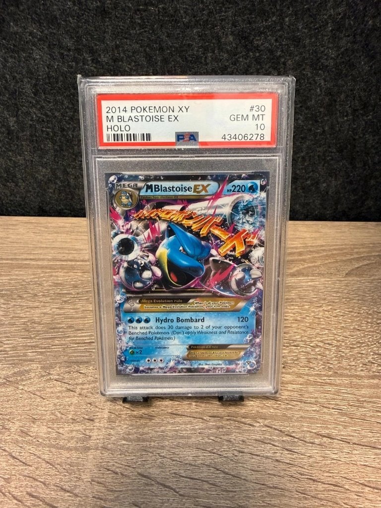 Pokémon | M Blastoise Ex | Psa 10 | Holo | 30/146 | 2014, Ophalen of Verzenden, Zo goed als nieuw