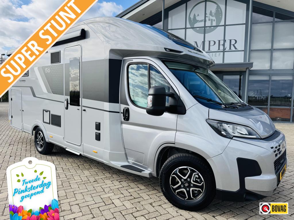 Adria Matrix 650 DC Automaat Face to Face 2025 Lage KM stand, Caravans en Kamperen, Automaat, Fiat, Bedrijf, Diesel
