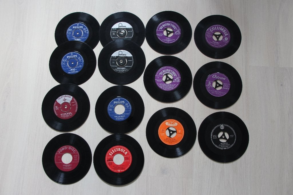 14 singeltjes  singels religieus oa Lewis,  Rudolf Shock, Gebruikt, Overige formaten, Single, Ophalen of Verzenden