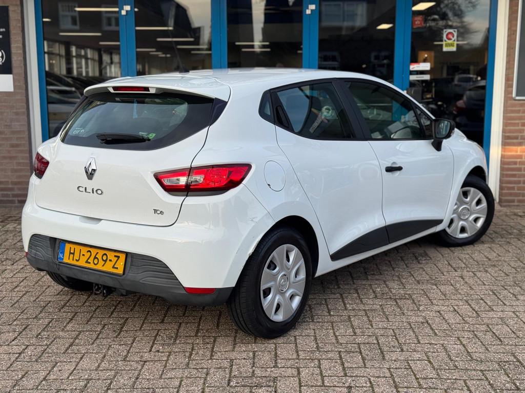 Renault Clio 0.9 TCe Authentique 2015 WIT AIRCO NAP, Voorwielaandrijving, 898 cc, Stof, Start-stop-systeem