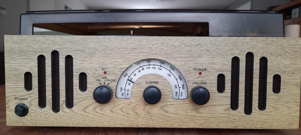 Retro platenspeler Shenzhen Jiayinking 3-Speed JW-210BP, Automatisch, Zo goed als nieuw, Platenspeler, Ophalen
