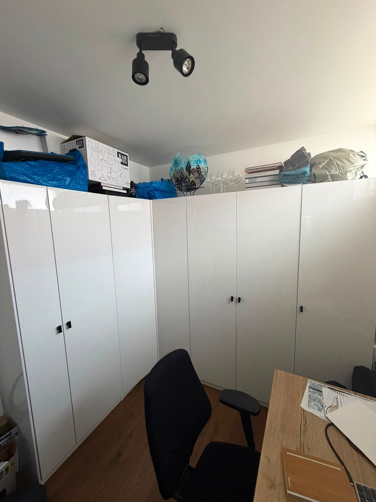 Ikea Pax hoekkast wit hoogglans, zelf demonteren, Ophalen, Overige materialen, Gebruikt, 200 cm of meer
