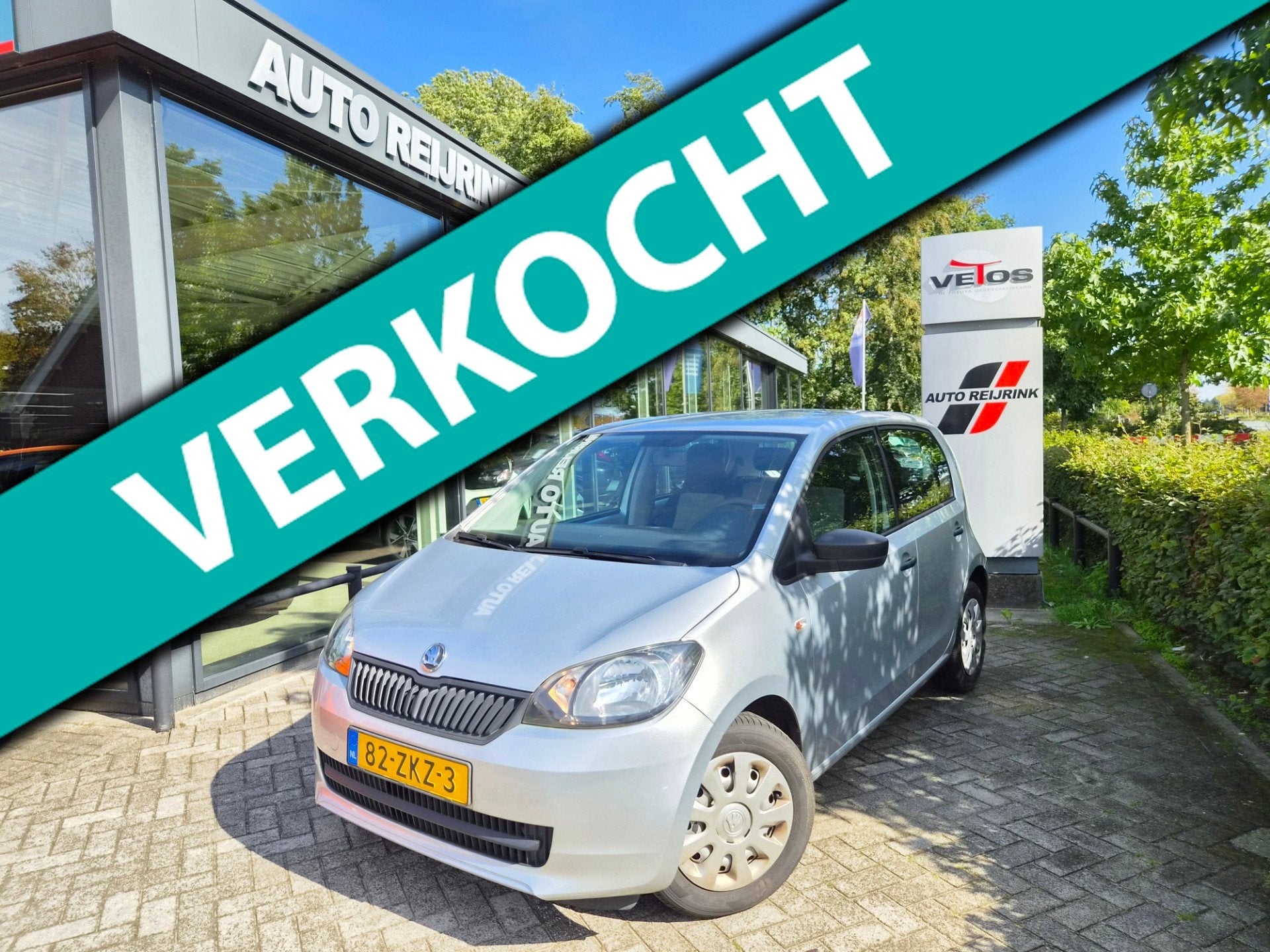 Skoda Citigo 1.0 Greentech Arctic/TREKHAAK, Auto's, Voorwielaandrijving, Euro 5, Stof, Gebruikt