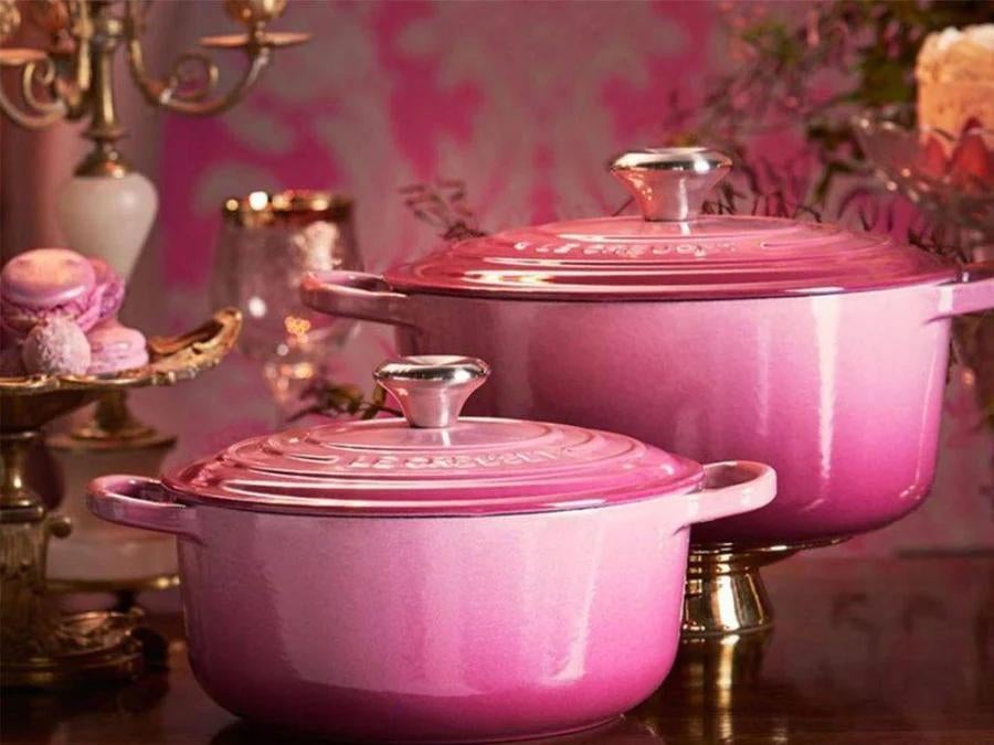 Le Creuset Braadpan 24 cm limited edition Berry nieuw, Ophalen of Verzenden, Nieuw, Gietijzer, Koekenpan of Braadpan