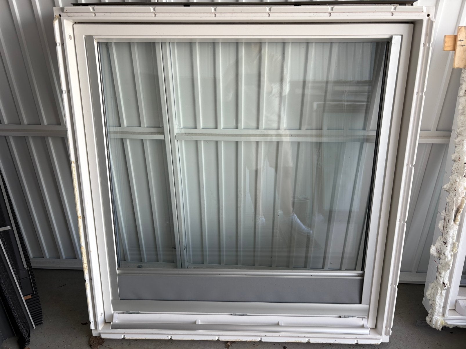 2 x GGU SK06 KUNSTSTOF VELUX DAKRAAM 114x118 HR++ compleet, Ophalen, Kunststof, Raamkozijn, Zo goed als nieuw