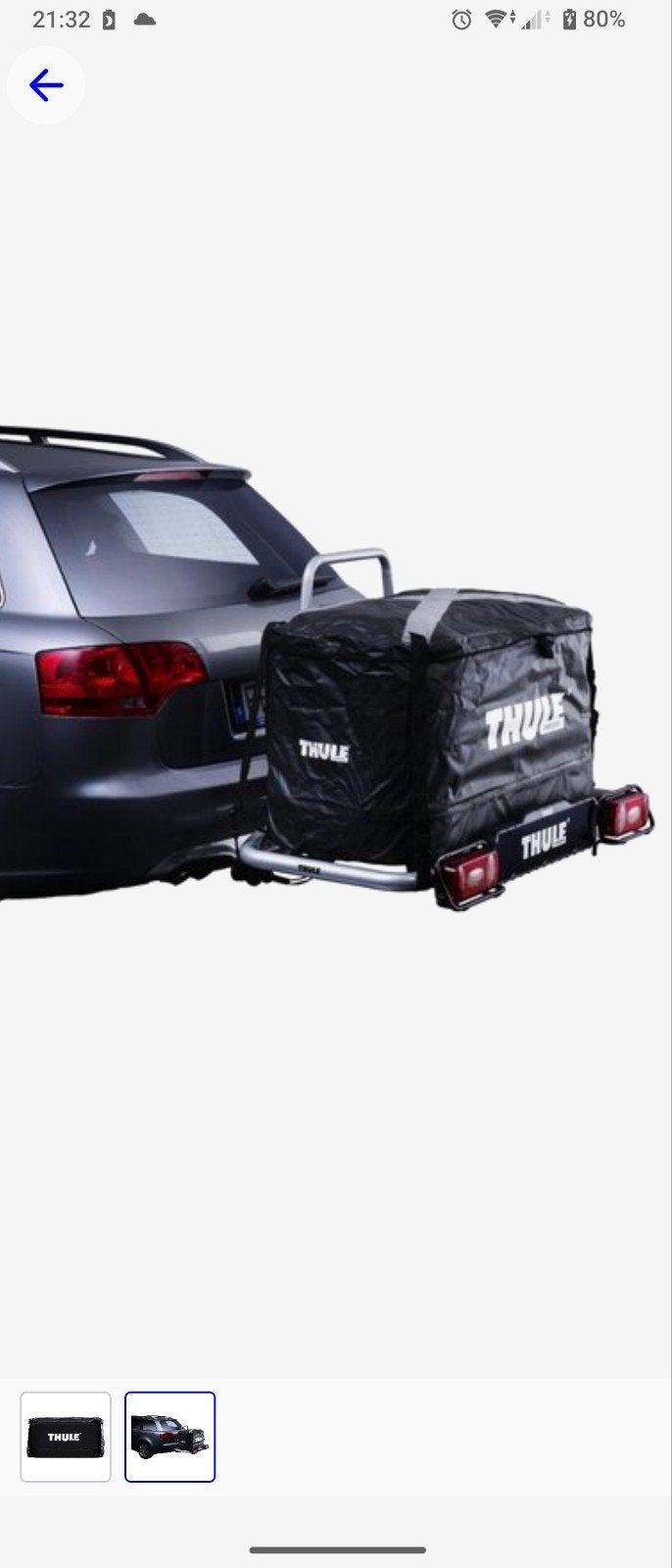 Te huur: Thule Easy base met Easy bag Bagagetas op trekhaak, Ophalen, Zo goed als nieuw