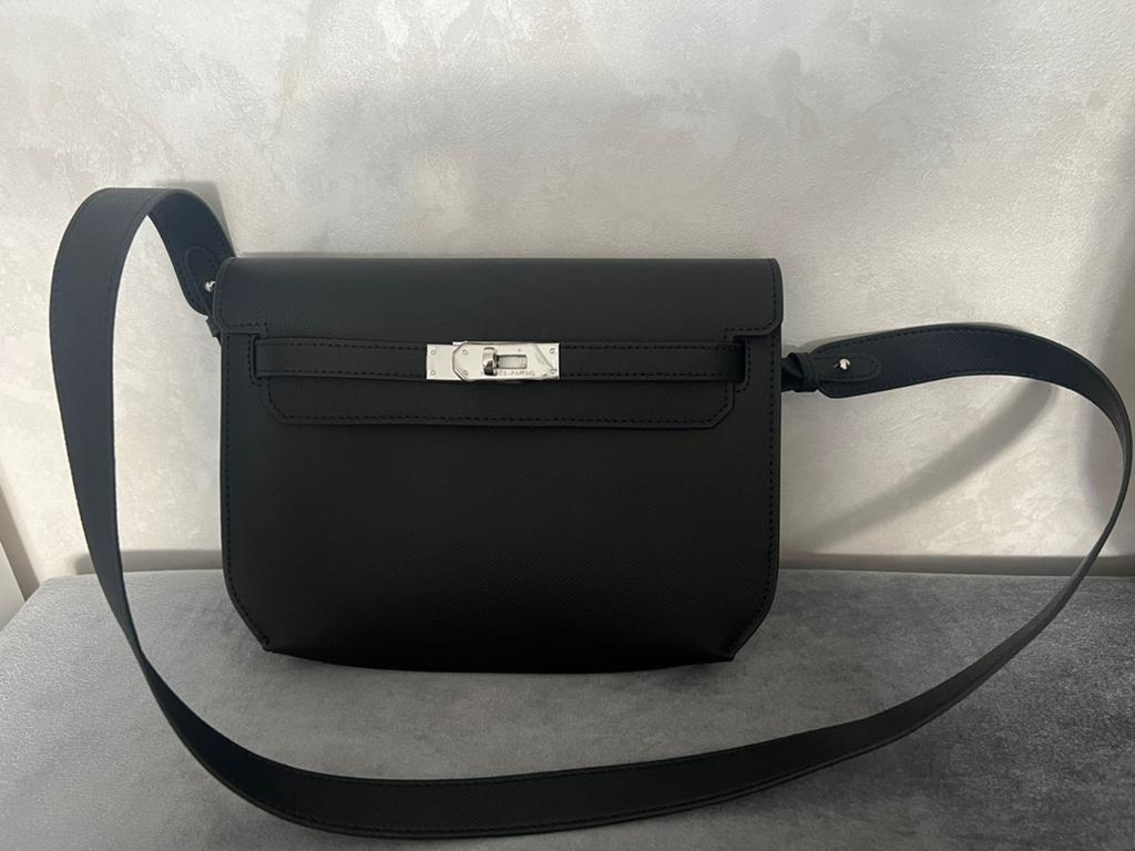 Hermes Kelly Dépêches buidel, Overige merken, Zwart, Nieuw, Ophalen of Verzenden