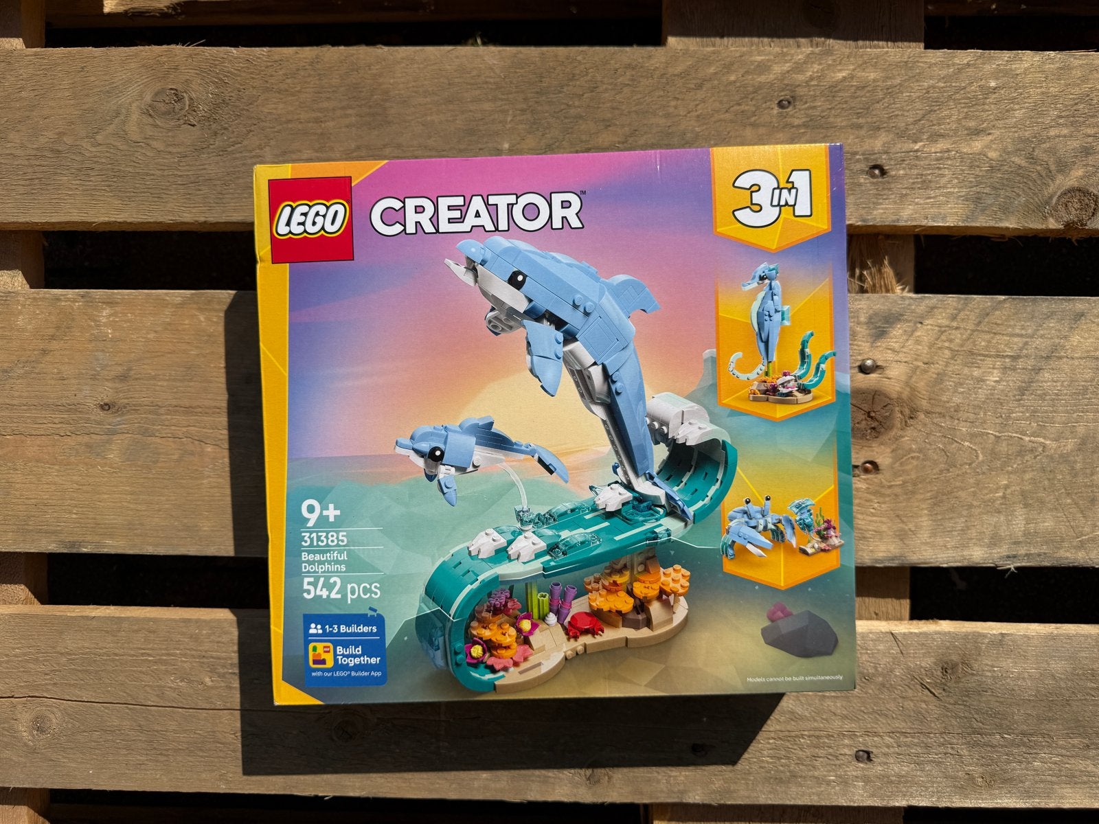LEGO Creator 3-in-1 Dolfijnen en Schildpad (31385), Lego, ., Lego, Nieuw