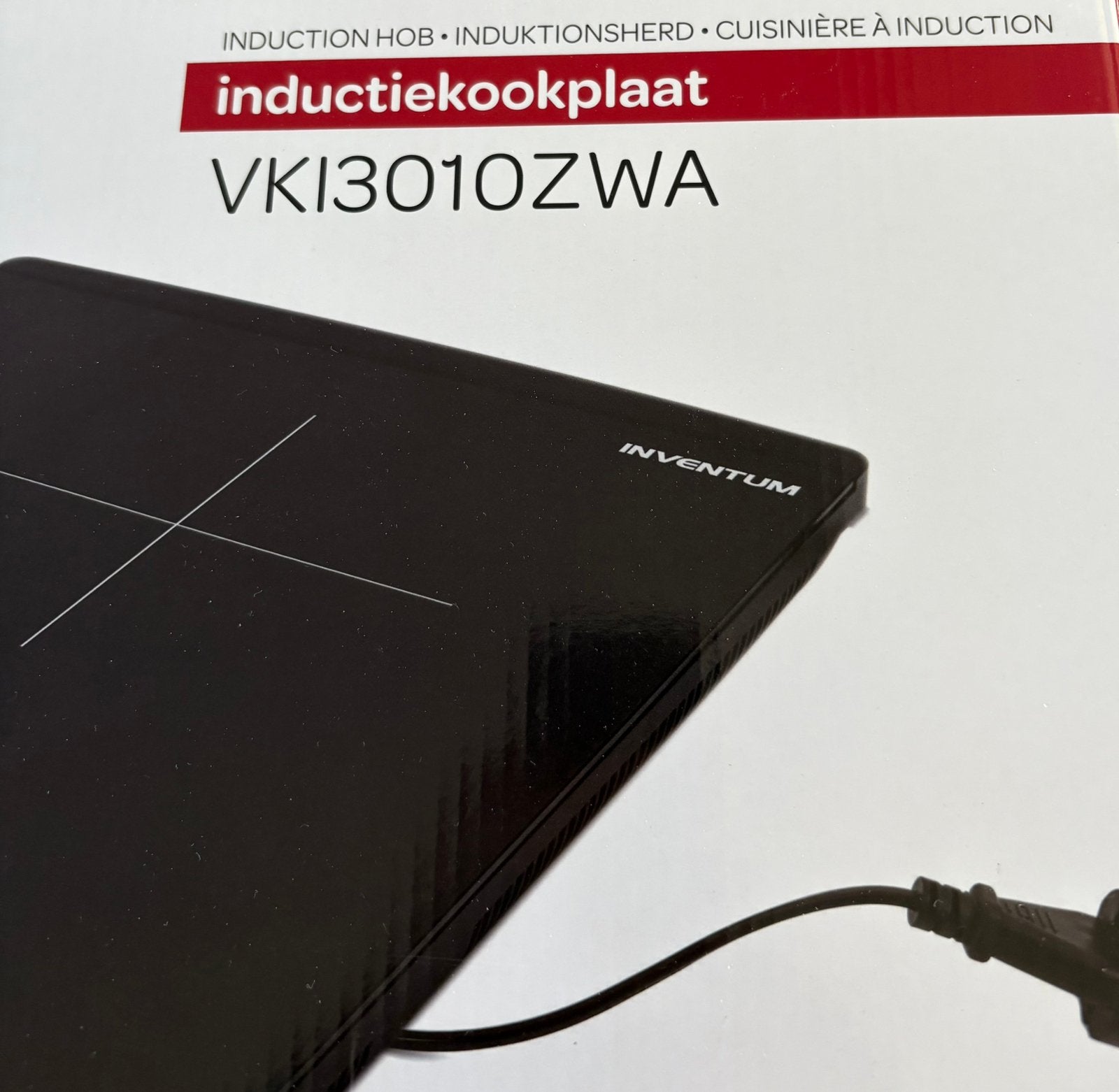 Inventum VKI3010ZWA, Witgoed en Apparatuur, Kookplaten, Ophalen, 3 kookzones of minder, Zo goed als nieuw, Inductie