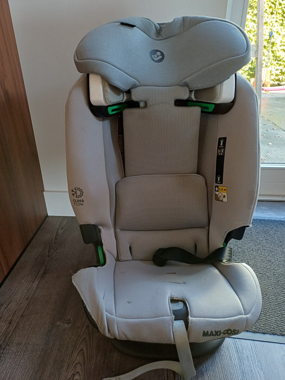 Maxicosi Titan zwart autostoel gr. 1-2 Isofix, Ophalen, Gebruikt, 9 t/m 36 kg, Isofix