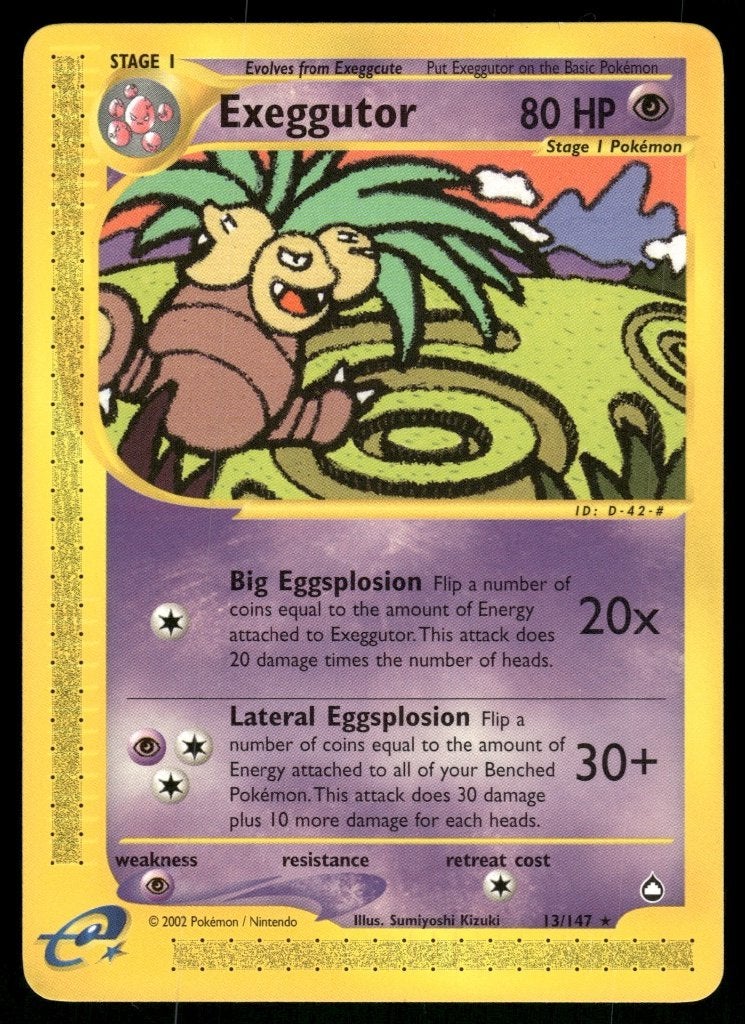 Exeggutor 13/147 - Aquapolis (NM), Verzenden, Gebruikt