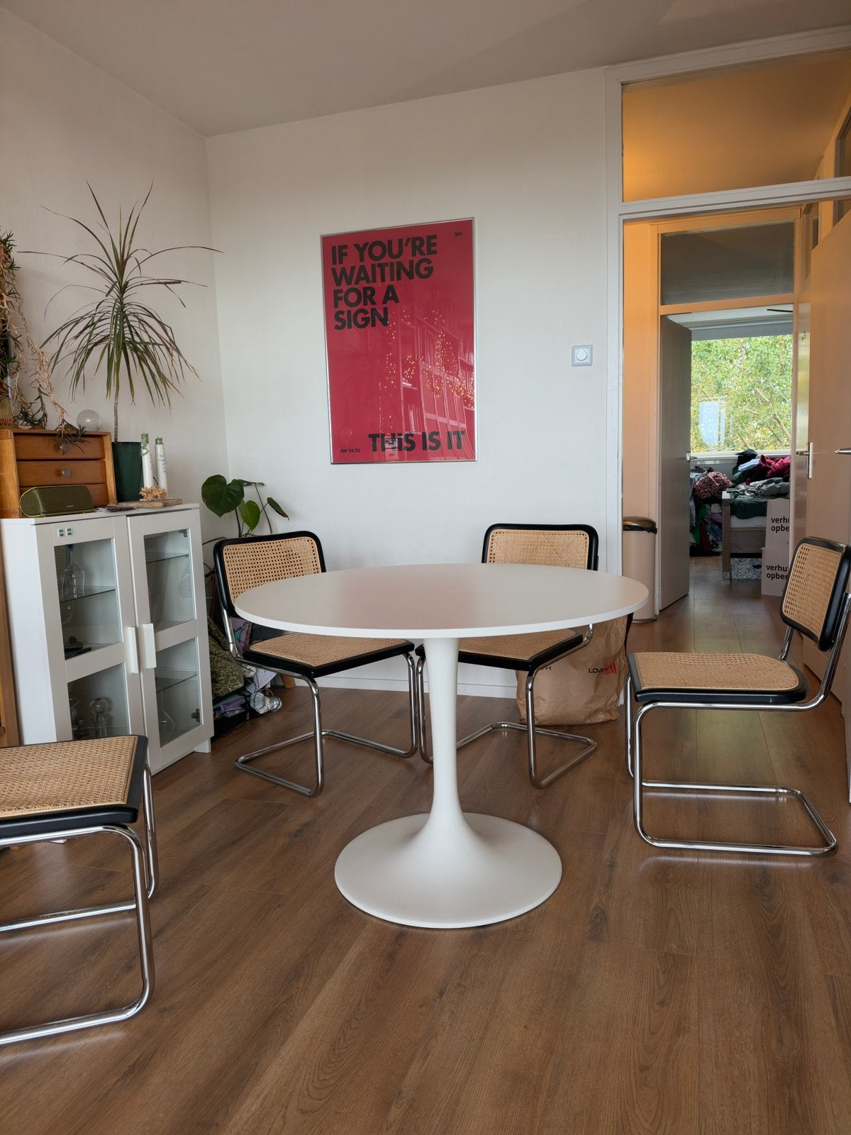 Ronde tafel, Ophalen, Gebruikt, 50 tot 100 cm, 100 tot 150 cm