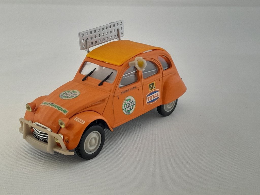 Citroën 2CV Rallye Raid uit 1973; 1:43 van Norev, Ophalen of Verzenden, Zo goed als nieuw, Auto, Norev