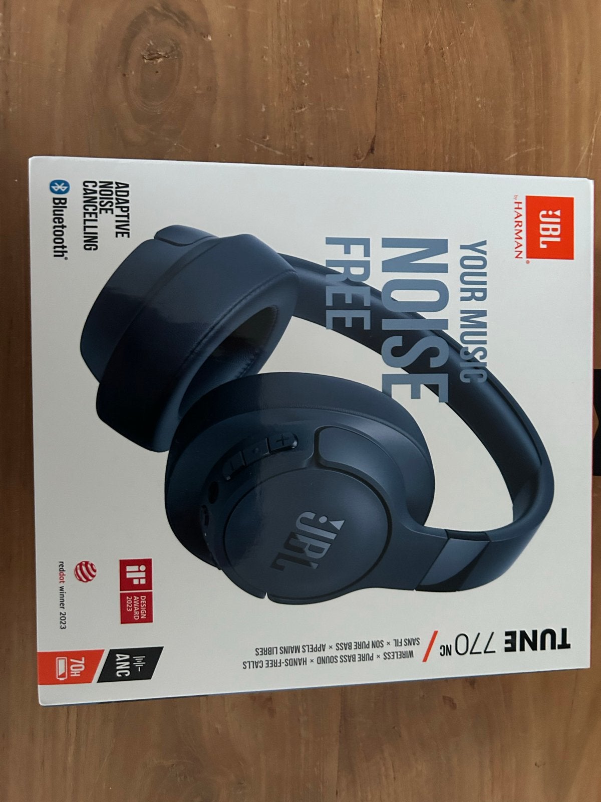 JBL Tune 770NC Draadloze Over-ear Koptelefoon - Blauw, Audio, Tv en Foto, Koptelefoons, Zo goed als nieuw, Over-ear, JBL, Blauw