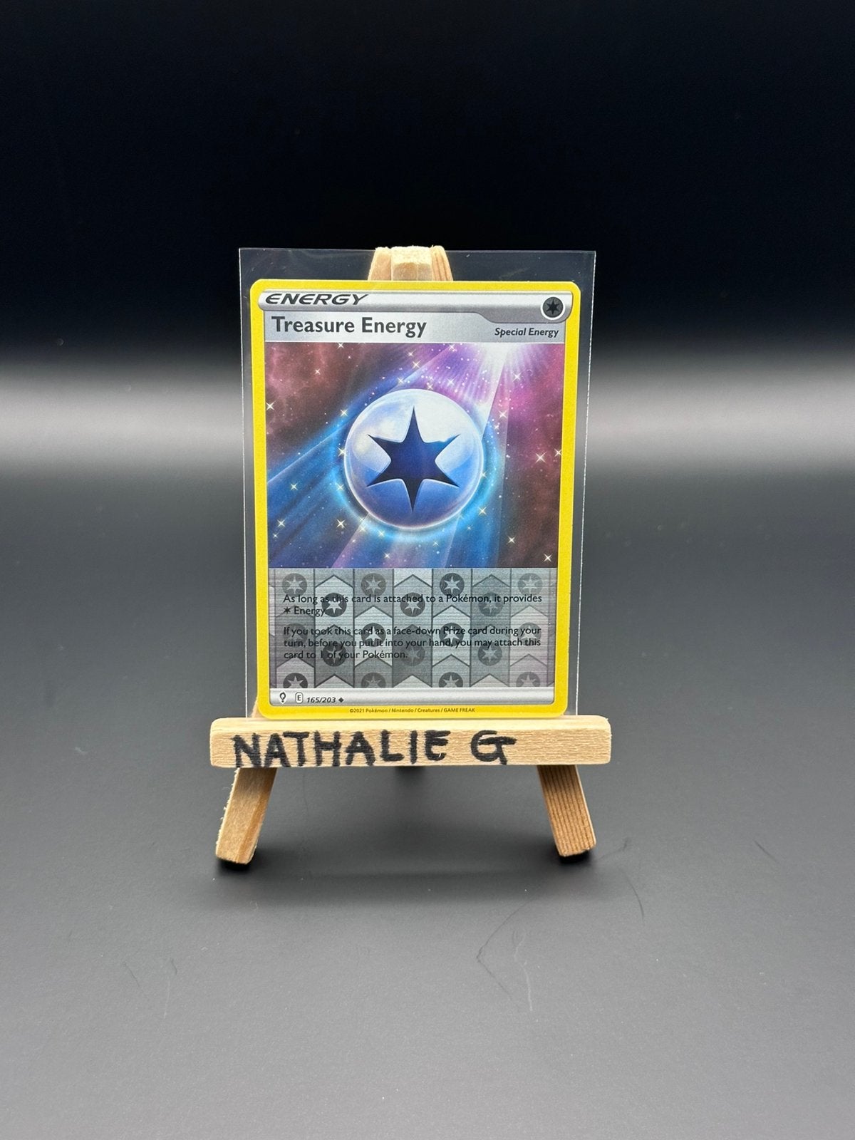 Treasure Energy reverse 165/203 Pokemon Evolving Skies, Ophalen of Verzenden, Nieuw, Losse kaart