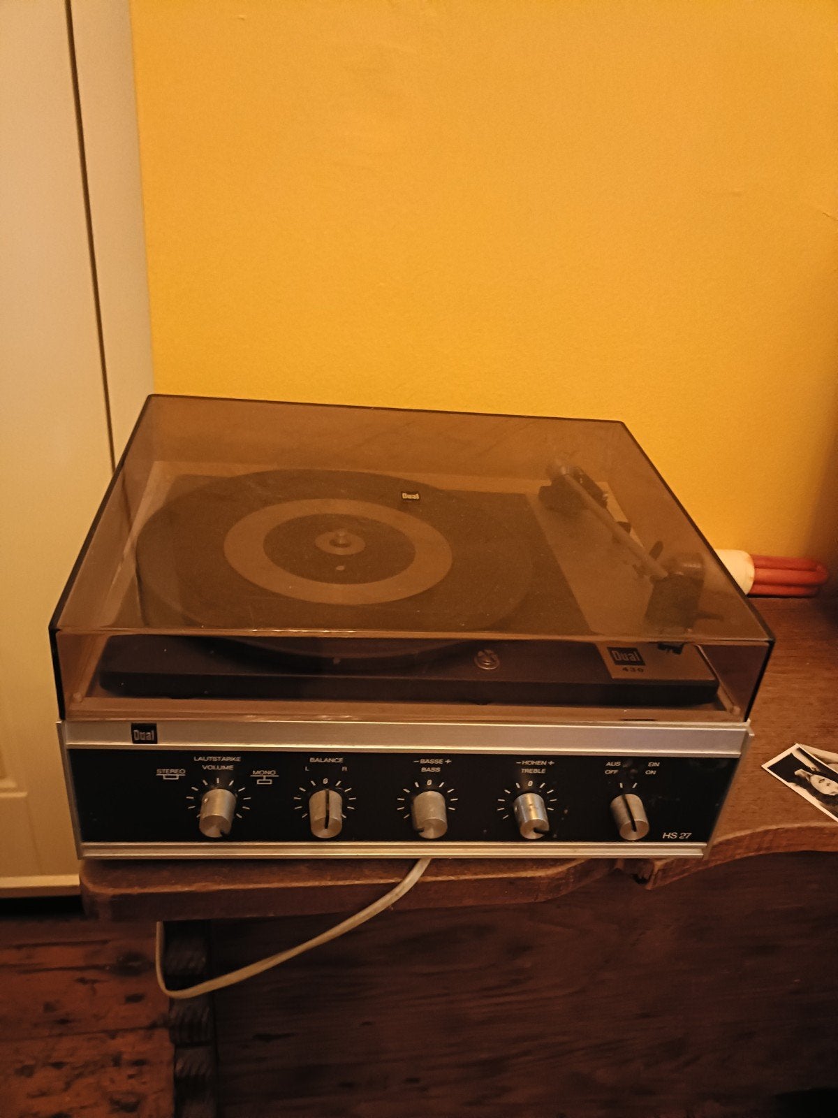 Dual HS 27 Platenspeler - Vintage Geluidssysteem, Audio, Tv en Foto, Platenspelers, Ophalen of Verzenden, Gebruikt, Platenspeler