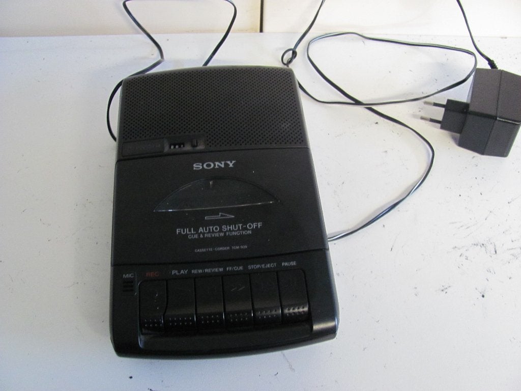 Sony cassettedeck TCM-939 met adapter, Audio, Tv en Foto, Cassettedecks, Ophalen of Verzenden, Enkel, Sony, Tape counter