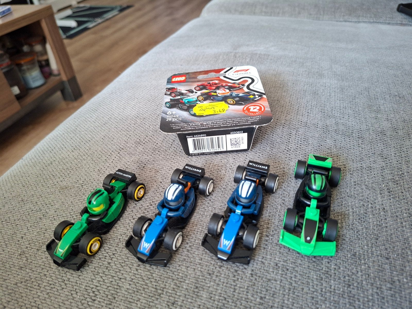 lego formule 1 autootjes, City, Lego, Ophalen of Verzenden, Zo goed als nieuw