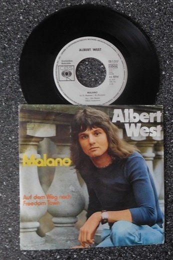Albert West - malano (DE 1974), Cd's en Dvd's, Vinyl | Nederlandstalig, Verzenden, Zo goed als nieuw, 7 inch, Levenslied of Smartlap