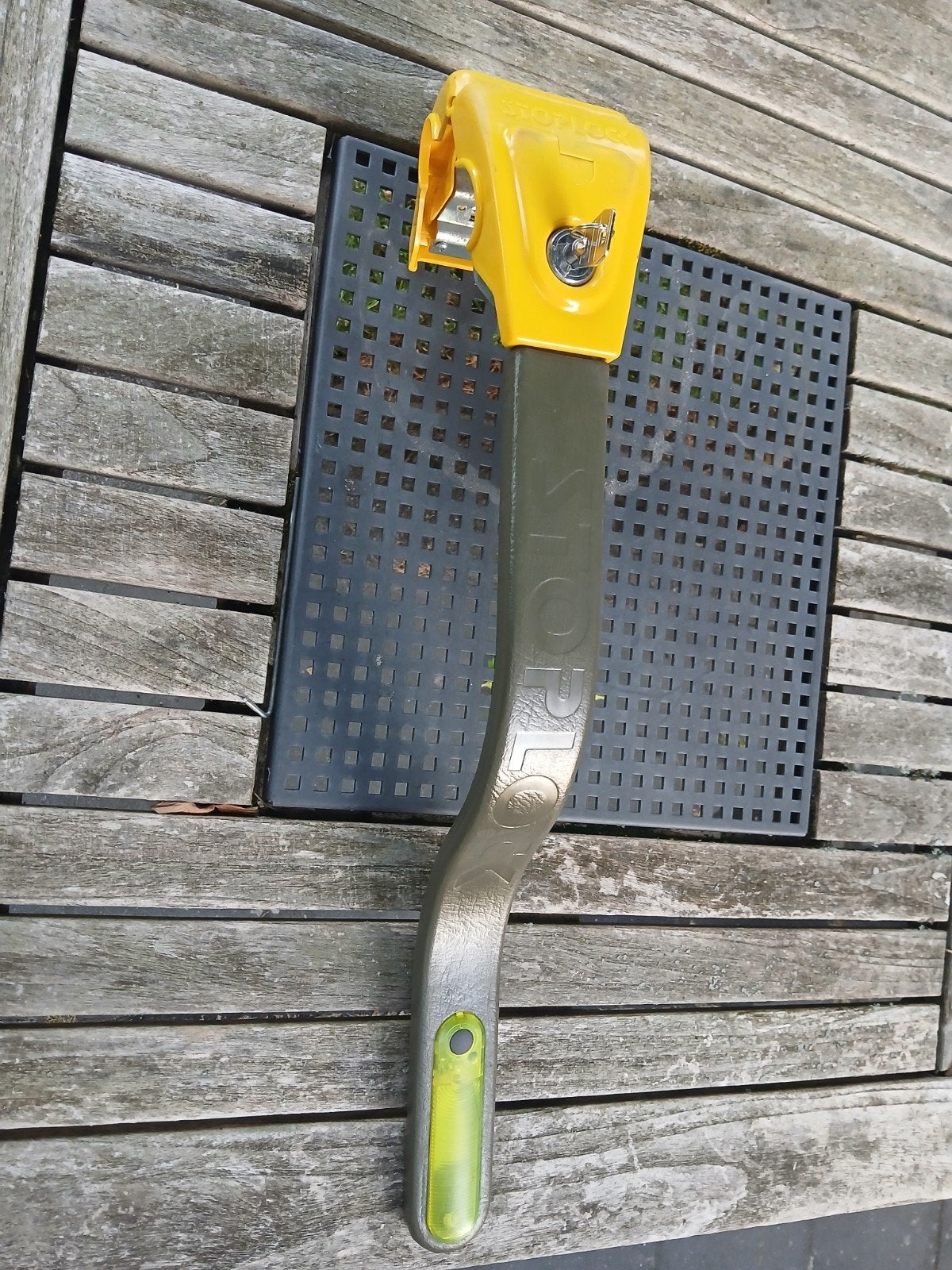 Stoplock stuurslot - Geel/Groen, Ophalen, Gebruikt