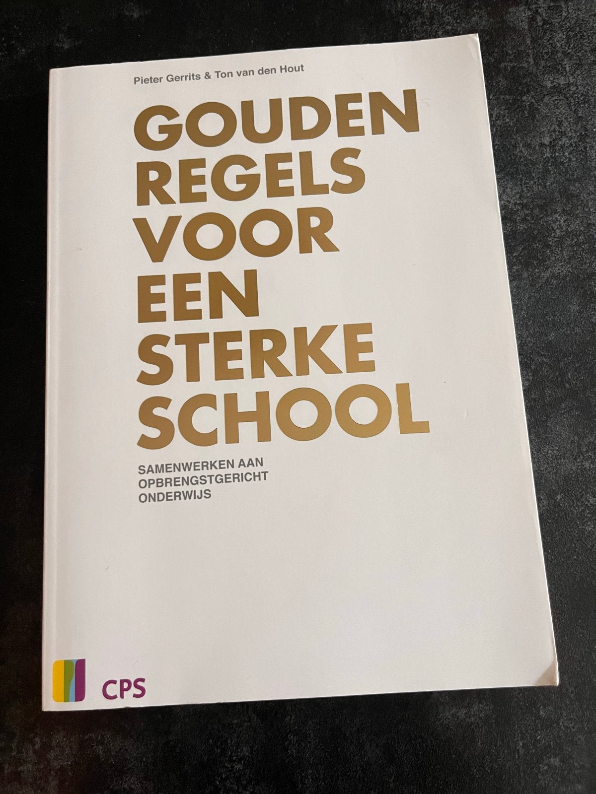 Gouden Regels voor een Sterke School - Onderwijsboek, Ophalen of Verzenden, Gamma, Zo goed als nieuw, HBO