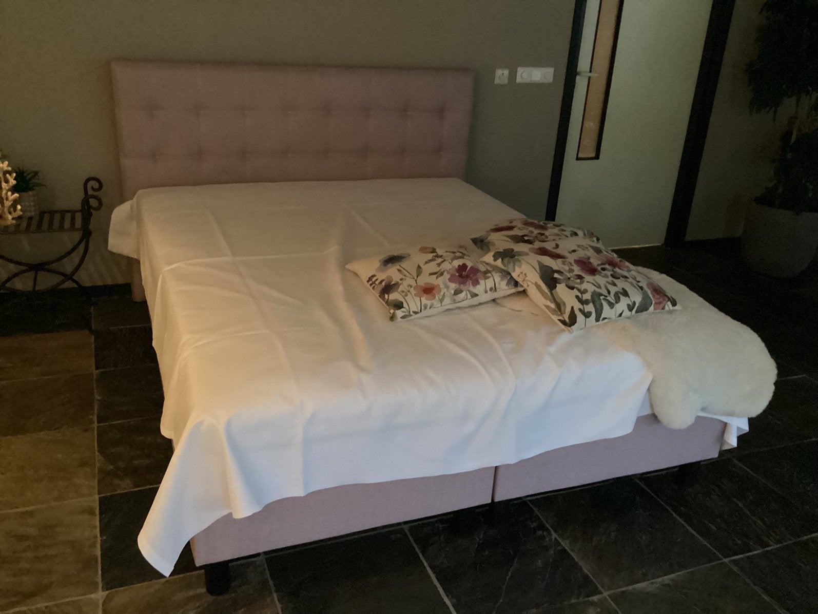 Mooi bed 160x200, Ophalen, Zo goed als nieuw, Tweepersoons, 160 cm