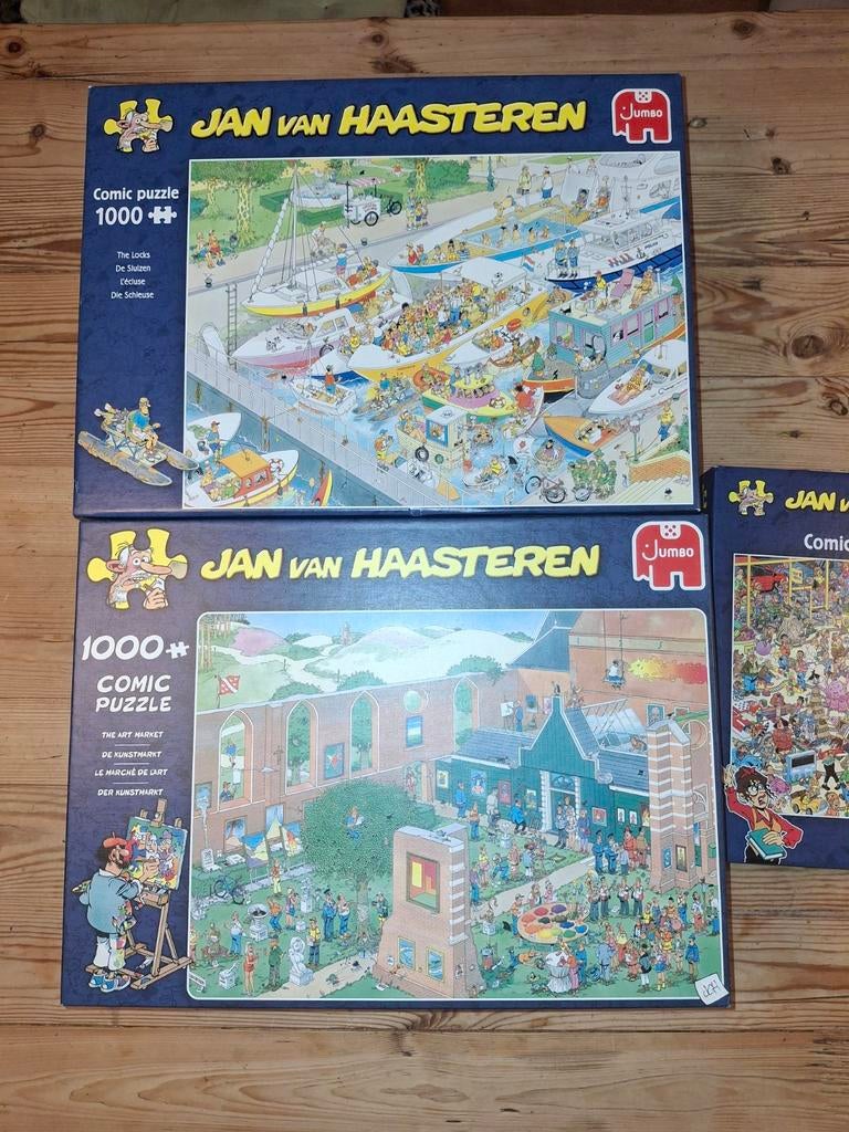 5 Jan van Haasteren Puzzels - 1000 stukjes, Ophalen, Meer dan 50 stukjes, Gebruikt, 6 jaar of ouder