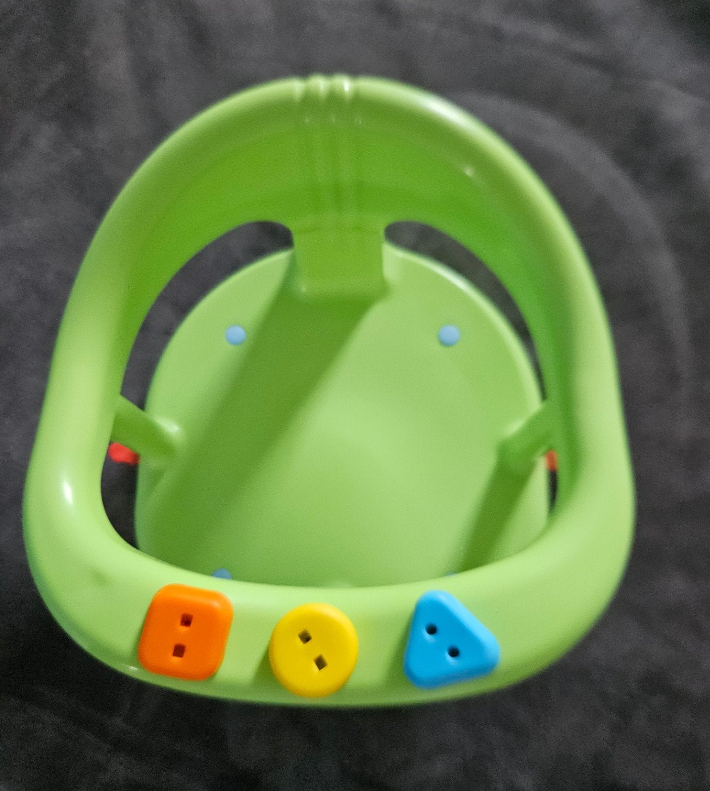 Handig badstoeltje voor baby's - groen met zuignappen, Ophalen of Verzenden, Gebruikt, Badzitje of Badring, Overige merken