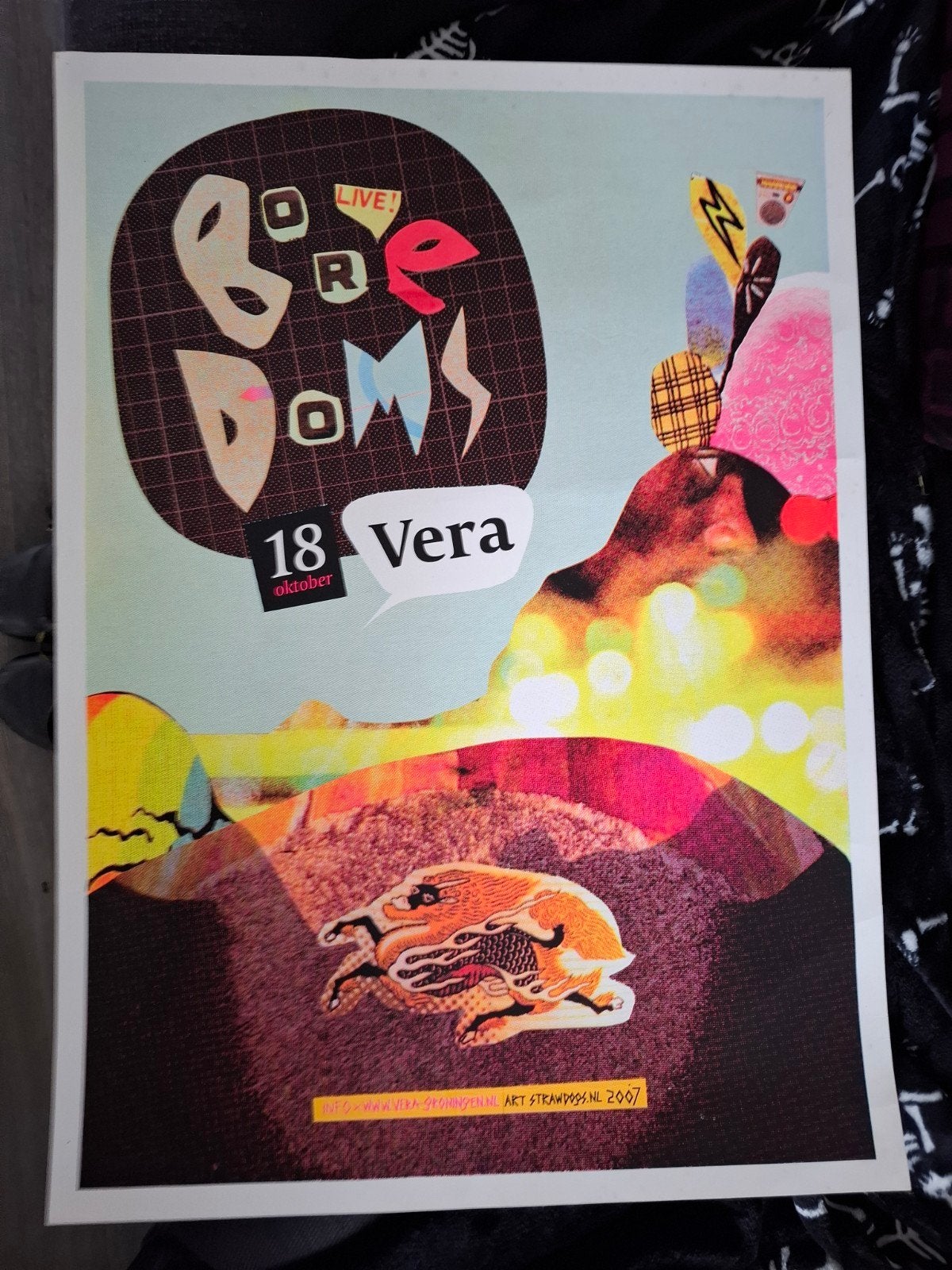 Boredoms Live Vera 18 oktober 2007 Concertposter, Rechthoekig Staand, Ophalen of Verzenden, Zo goed als nieuw, A1 t/m A3