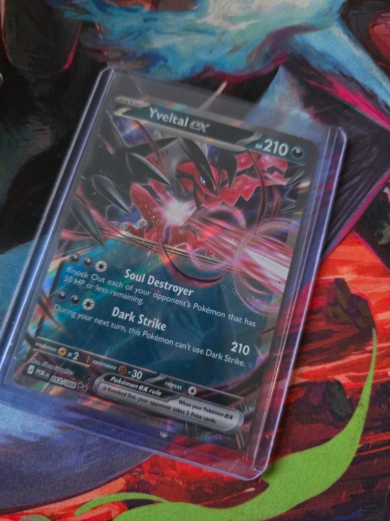 Yveltal EX Pokémon Kaart (XY Base Set 93/146), Ophalen of Verzenden, Zo goed als nieuw, Losse kaart, Foil