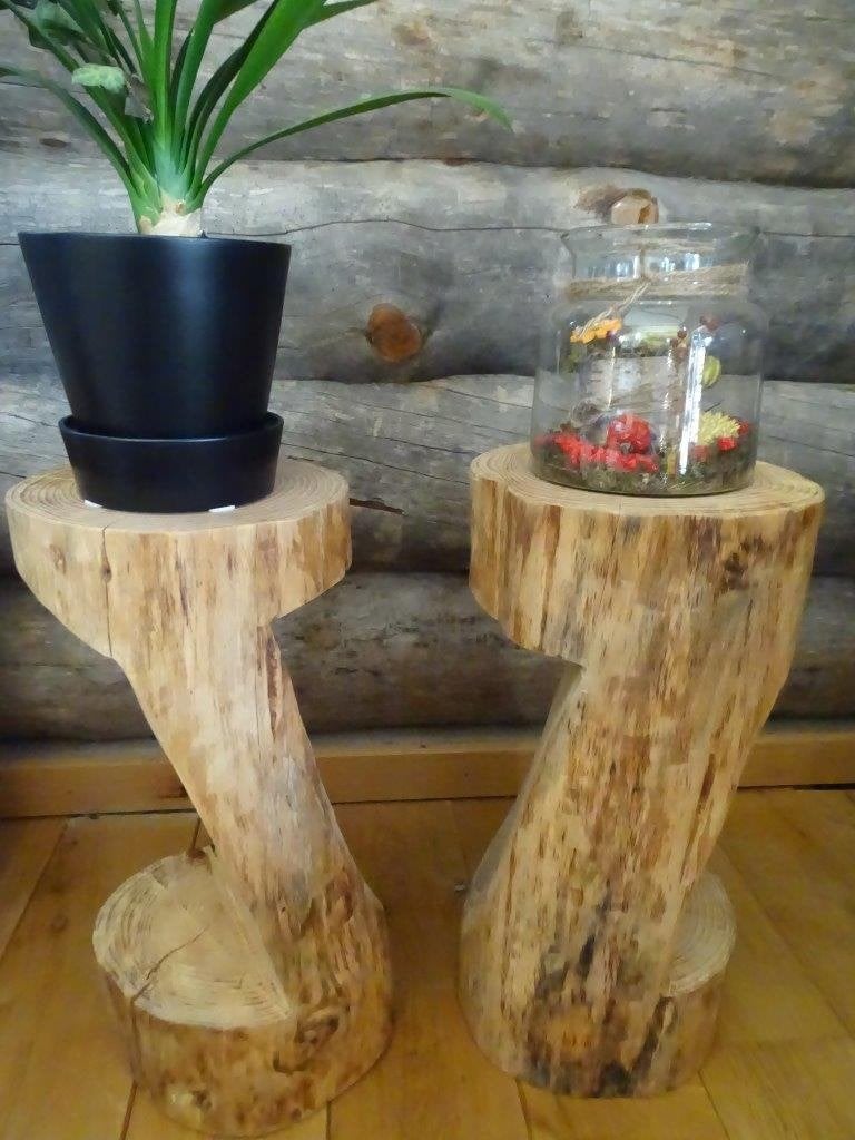 boomstam hocker zuil pilaar houtdecoratie, Huis en Inrichting, Woonaccessoires | Zuilen en Pilaren, Ophalen of Verzenden, Nieuw