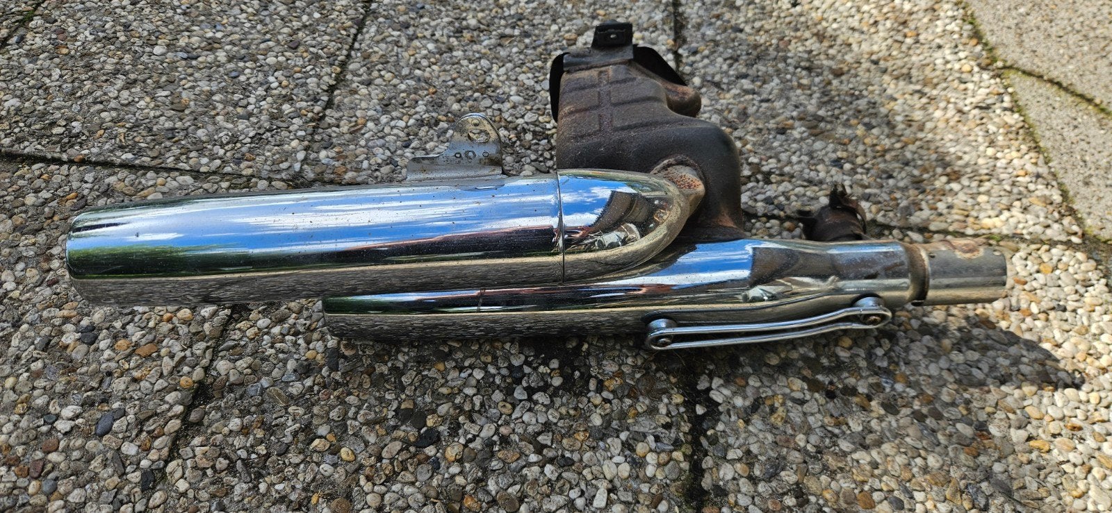 Uitlaat Yamaha Virago 1100, Motoren, Ophalen of Verzenden, Gebruikt